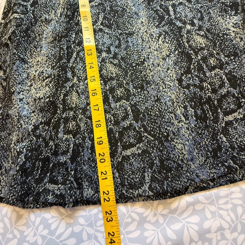 Soho Gray and Black Knee-Length A-Line Skirt